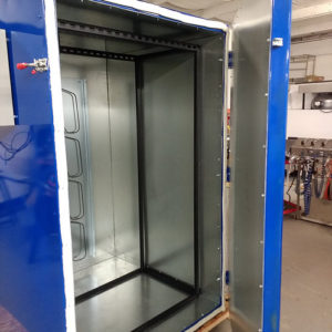 batch powder coat coating electric curing oven NEW DELUX model