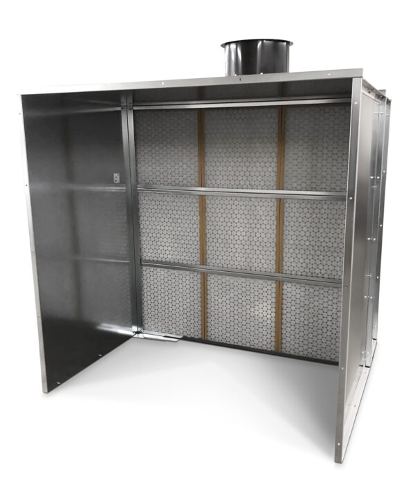 8FT Commercial Paint & Powder Spray Exhaust Booth & Secondary Filter Box