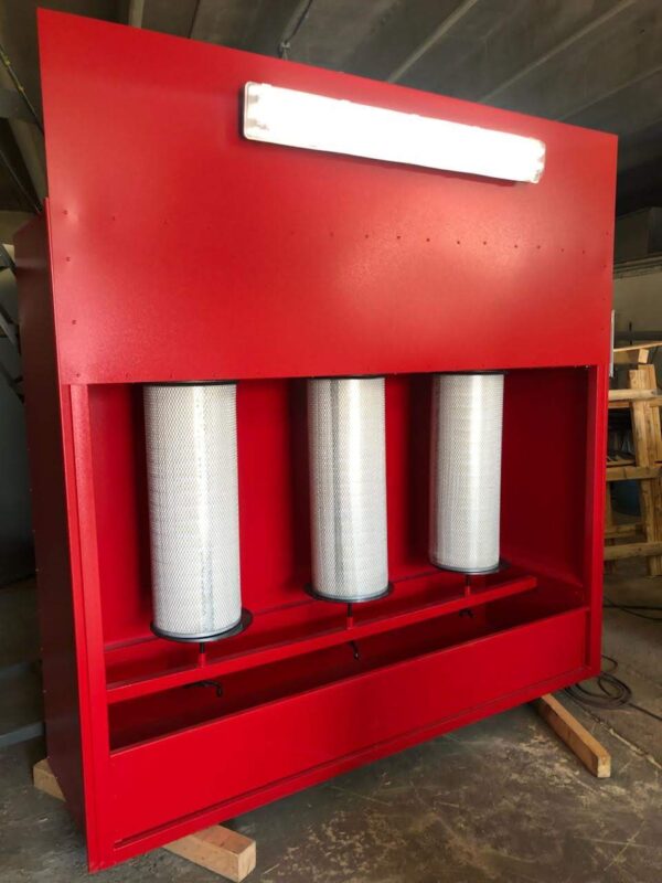 Cartridge paint booth