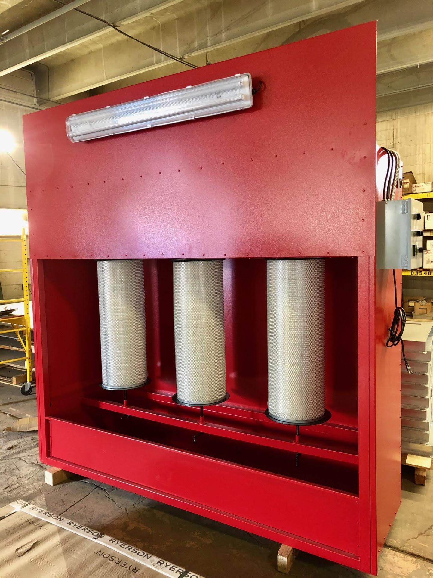8FT Commercial Paint & Powder Spray Exhaust Booth & Secondary Filter Box -  EPTEX Coatings