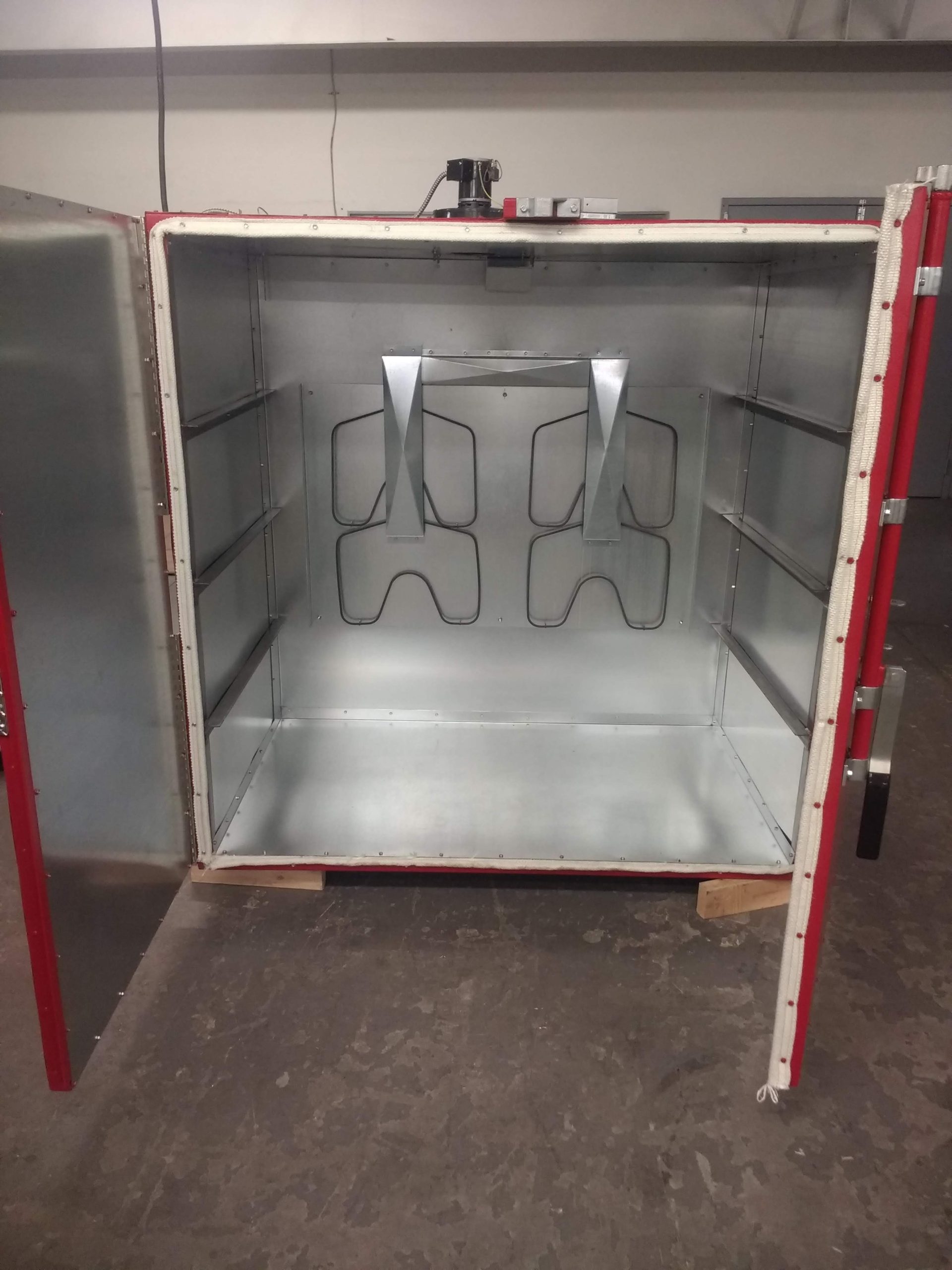 batch powder coat coating electric curing oven NEW DELUX model