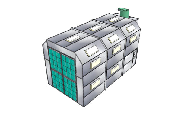 Truck Cross Flow Paint Booth