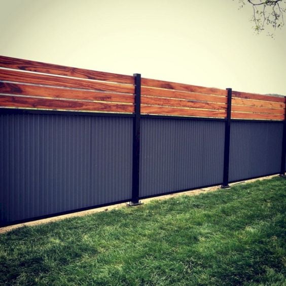 Backyard fence