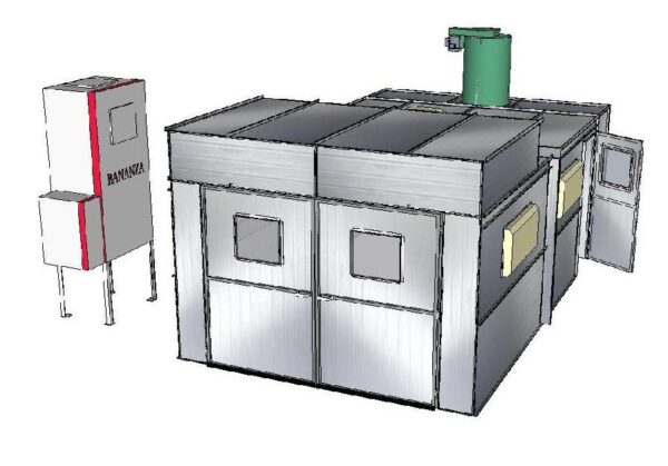 Economy Semi Down Draft Heated Booth